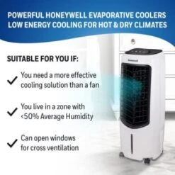Honeywell 194 Cfm Indoor Evaporative Air Cooler W/remote Control -Air Conditioners 115179 w DetailedProductView3 Lg