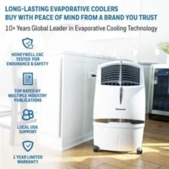 Honeywell Cl30xc 525 Cfm Indoor Evaporative Air Cooler W/ Remote Control (White) -Air Conditioners 115203 w DetailedProductView6 Lg