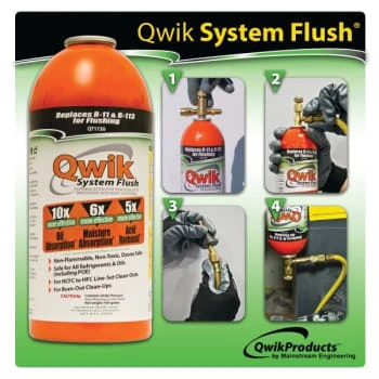QwikProducts Qwik System Flush® 1-Pound Aerosol Can 3 QwikProducts Qwik System Flush® 1-Pound Aerosol Can