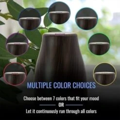 Healthsmart Essential Oil Diffuser & Cool Mist Humidifier For Small Rooms, Wood -Air Conditioners 208759 w DetailedProductView1 Lg