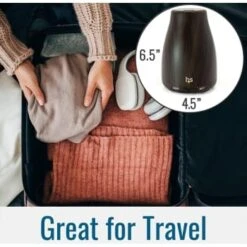 Healthsmart Essential Oil Diffuser & Cool Mist Humidifier For Small Rooms, Wood -Air Conditioners 208759 w DetailedProductView6 Lg