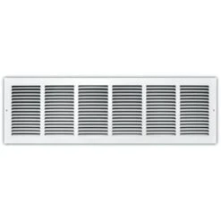 Truaire 30 In. X 8 In. White Stamped Return Air Grille