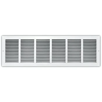 Truaire 30 In. X 8 In. White Stamped Return Air Grille 3 Truaire 30 In. X 8 In. White Stamped Return Air Grille