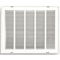 Truaire 25 In. X 16 In. White Stamped Hinged Return Air Filter Grille