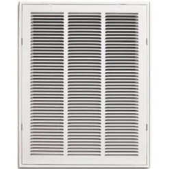 Truaire 16" X 20" White Stamped Return Air Filter Grille With Removable Face