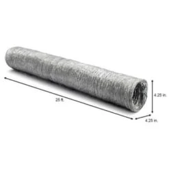 Everbilt 4 In. X 25 Ft. Flexible Foil Duct 7 Everbilt 4 In. X 25 Ft. Flexible Foil Duct -Air Conditioners 246665 DetailedProductView2 Lg