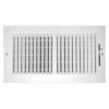 Truaire 6 In. X 4 In. Steel 2 Way Wall/ceiling Register