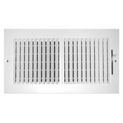 Truaire 6 In. X 4 In. Steel 2 Way Wall/ceiling Register
