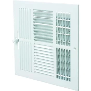 6x6" Four-Way Sidewall Register 3 6x6" Four-Way Sidewall Register