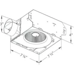 Delta Breez Slim 50 Cfm Exhaust Fan 7 Delta Breez Slim 50 Cfm Exhaust Fan -Air Conditioners 260538 DetailedProductView19 Lg