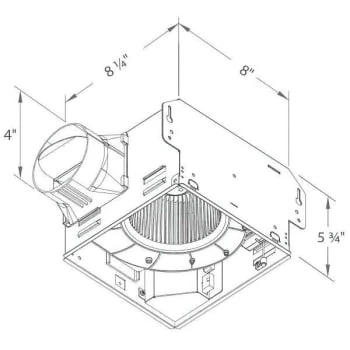 Delta Breez Greenbuilder 80 CFM Exhaust Fan With Led Light 5 Delta Breez Greenbuilder 80 CFM Exhaust Fan With Led Light - Image 3