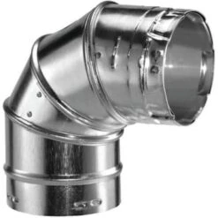 Duravent 3 In X 7.3 In 90-Degree Type B Gas Vent Elbow For Chimney Pipe