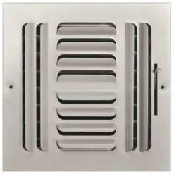 Truaire 8 In X 8 In 4 Way Stamped Curved Blade Wall/ceiling Register