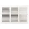Truaire 16 In X 10 In White Stamped Return Air Grille