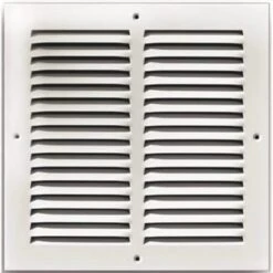 Truaire 12 In X 12 In White Stamped Return Air Grille With 4 Screw Holes