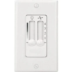 Ceiling Fan And Light Control 4 Speed White