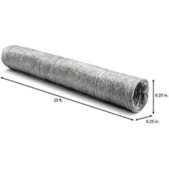 Everbilt 6 " X 25 ' Flxible Aluminum Foil Duct 9 Everbilt 6 " X 25 ' Flxible Aluminum Foil Duct -Air Conditioners 281027 DetailedProductView3 Lg
