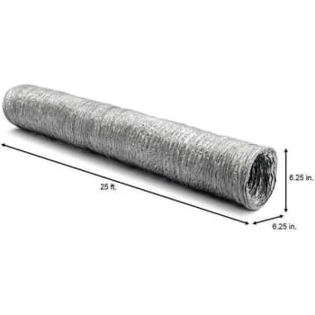 Everbilt 6 " X 25 ' Flxible Aluminum Foil Duct 6 Everbilt 6 " X 25 ' Flxible Aluminum Foil Duct - Image 4