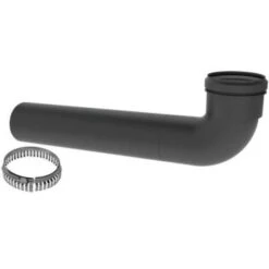 Duravent 3 " Diameter Extended Black 90 Deg. Elbw For Venting Water Heaters -Air Conditioners 315999 DetailedProductView1 Lg