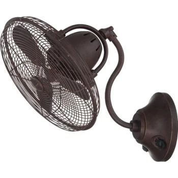 Craftmade™ 14" Bellows I Oscillating Wall Fan Stainless Aged Bronze 4 Craftmade™ 14" Bellows I Oscillating Wall Fan Stainless Aged Bronze - Image 2