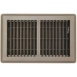 Truaire 6 In X 10 In Floor Register , Brown